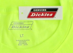 Dickies Men’s High Visibility Long Sleeve Tee Big & Tall Long Length, Cool & Dry
