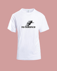 UNISEX MEN WOMENS TEE TSHIRT NO BALANCE FALL OVER RUNING GIFT EXERCISE OUTDOORS
