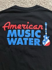 American Music Water T Shirt Size Small Gildan Heavy Cotton SCREEN PRINT