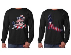Long Sleeve Shirt American Flag American Eagle / Anchor