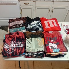 Bulk Lot 48 Tie Dye Shirts Size Large Assorted Graphics Sports Anime Festival #2