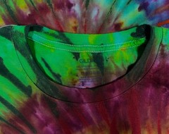 Handmade Ice Tie Dye T-Shirt 2XL Mens Womens Soft Cotton Double Layered Spiral