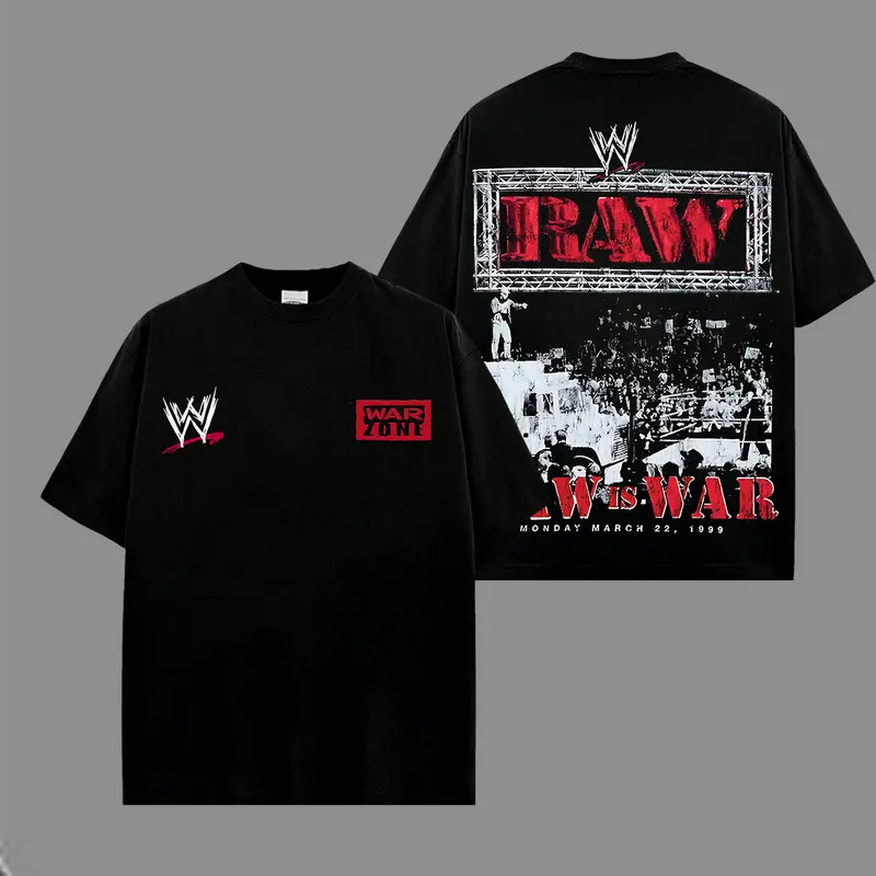 WWE Raw is War T-Shirt, WWE Heavy Cotton T-Shirt