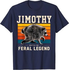 Jimothy Raccoon Seattle Feral Legend Meme T-Shirt