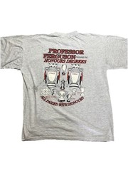 Vintage Old Trafford University T Shirt Double Sided EPL Manchester Unique