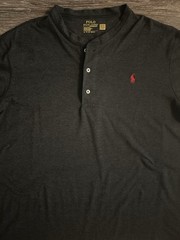 Polo Ralph Lauren Performance Men’s Black Henley T-Shirt – Size XL
