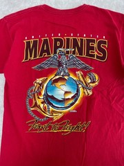 United States Marines Shirt Mens Medium Red 7.62 Design Military Cotton USA