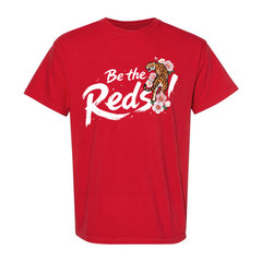 Be The Red Tiger Floral Graphic T-Shirt Red Unisex Short Sleeve S-5XL