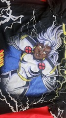 Marvel X-Men ‘97 Storm All Over Print T Shirt Size L Black Lightning Front Back