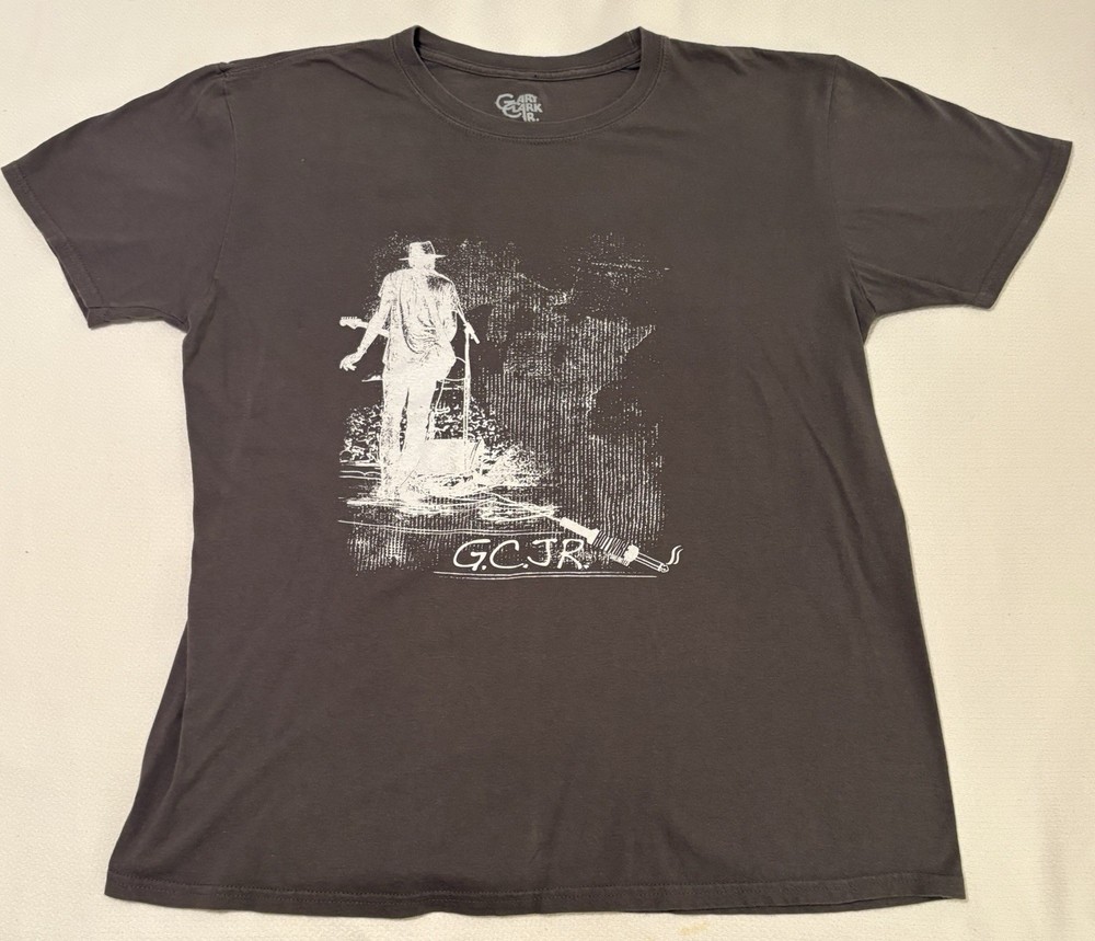 Gary Clark Jr Tshirt Large SS Gray Blues Rock Music Singer Songwriter Guitar