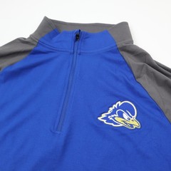 Delaware Blue Hens Colosseum 1/4 Zip Windshirt Pullover Mens Medium Blue NWT