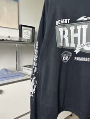 Rhude Desert Racing Long Sleeve Graphic T-Shirt