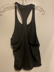 Racerback Mens Workout Tank Top NWOT Black Slim Fit Size Medium Stretch