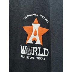 Travis Scott Astroworld Festival Houston Texas Long Sleeve Shirt Black Large