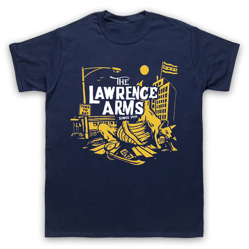 NEW The Lawrence Arms Band Short Sleeve Navy Unisex All Size T-Shirt OM207