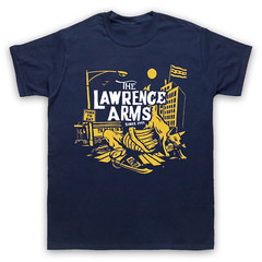 NEW The Lawrence Arms Band Short Sleeve Navy Unisex All Size T-Shirt OM207