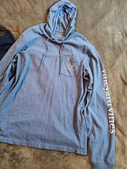 Vineyard Vines Lot 2 shirt Hoodie Long Sleeve Performance Pull Over 1/4 Zip Sz S