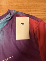 Nike Sportswear Mens T-Shirt Baltic Blue/Pinksicle/Action Grape Size Small ’23