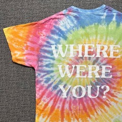 Travis Scott Astroworld Festival Shirt Large Tie Dye Where Were You 2018 Rap Tee