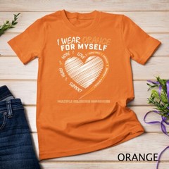 Orange Multiple Sclerosis Apparel Women Men MS Awareness Unisex T-shirt