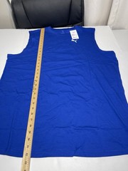 Puma Mens Essentials Sleeveless T-Shirt Tank Top Big & Tall Size 2XLT Blue New