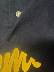 Vintage Russell Athletics 2 Button T-Shirt Blu M Cotton Blend Made In U.S.A.