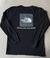 The North Face Black Graphic Logo Crew Neck Long Sleeve Men’s T-Shirt M