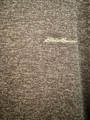 Eddie Bauer Men’s XL Regular Gray Heathered Knit Long Sleeve Henley T-Shirt
