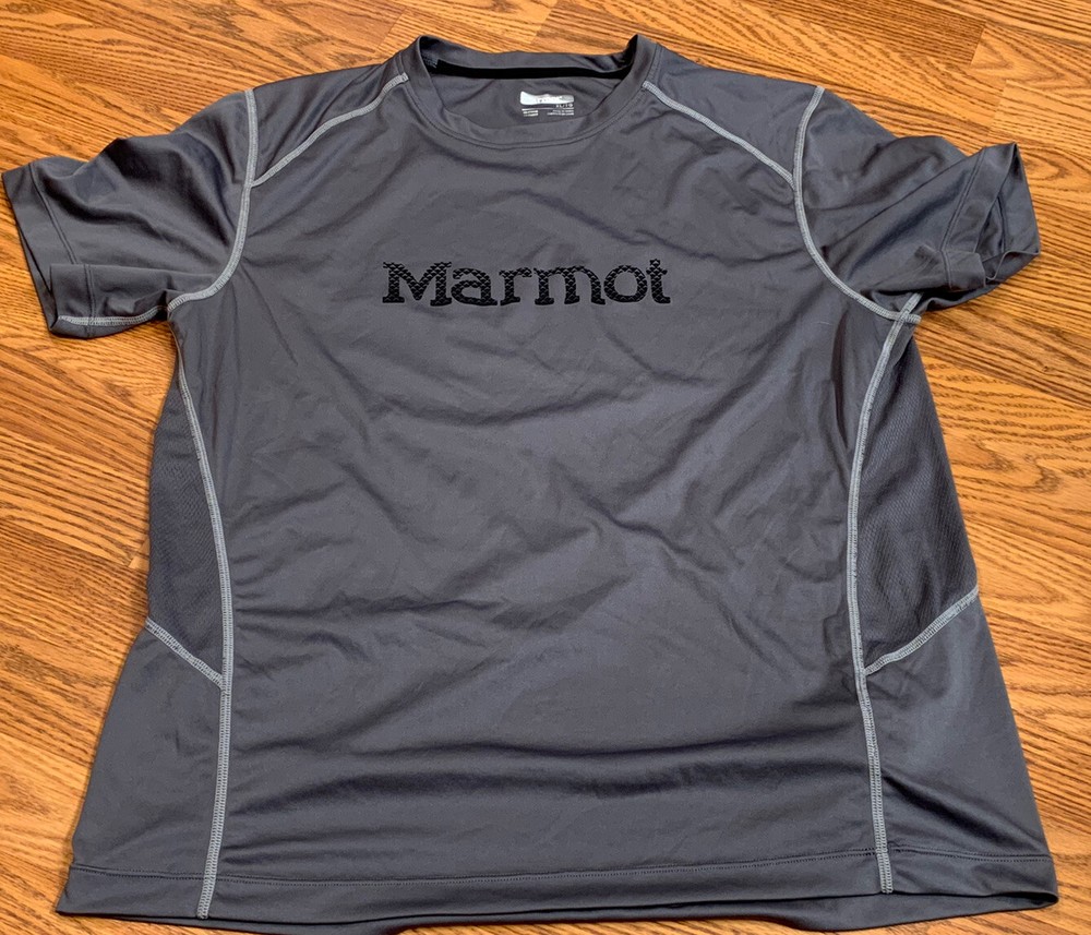Marmot Gray Light Weight T-Shirt Mens XL
