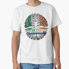 Lesotho Irish Ireland Tree Roots Flag Classic T-Shirt Made in US/AUS Size S-2XL