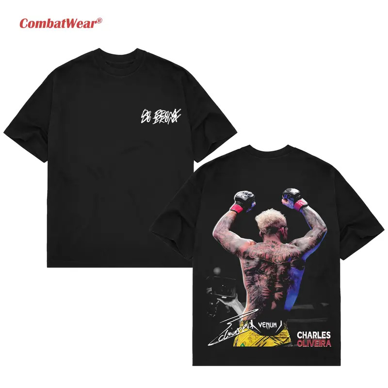 COMBATWEAR Vintage MMA Fighter Graphic T-Shirt Retro Combat Sports Fan Tee