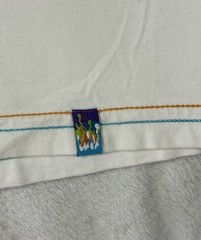 100% Authentic Coogi EMBROIDERED White T Shirt – Size LG – VERY NICE – RARE