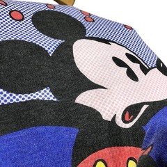Vintage 80s 90s Mickey Mouse Roy Lichtenstein Art T-Shirt Disney XL White