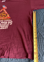 Tennessee River Long Sleeve T-shirt, United States Marines Annual Marathon 93 XL