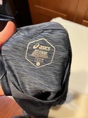 Asics Men’s T-Shirt Blue Large Polyester Spandex – NWT