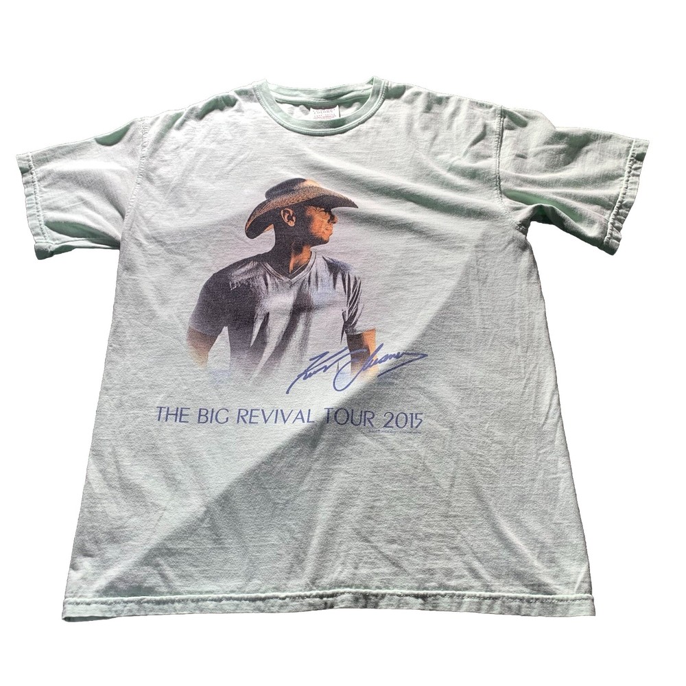 Kenny Chesney t shirt adult MED Country Music 2015 The Big Revival Tour Rodeo