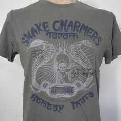 Lucky Brand Snake Charmer Tavern Mens MEDIUM Shirt Bombay India Cobra Venom