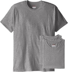 Hanes Originals Stretch Men’s T-Shirt – Black , Gray (Pack Of 3) Size M