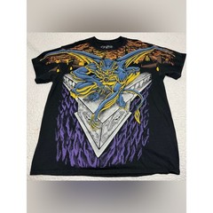 Modern LIQUID BLUE 2021 Gargoyle All Over Print Shirt XL CLEAN