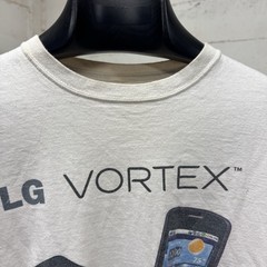 Vintage Y2K LG Cell Phone Promo Tech T-Shirt Verizon Size Medium Vortex Print