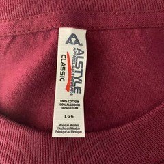 Texas Short Sleeve Crewneck T Shirt L Maroon Red Cotton Pullover Puff Vinyl