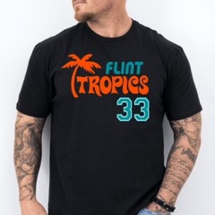 FLINT TROPICS | Jackie Moon themed Soft Ring Spun Pre-Shrunk Cotton T-Shirt