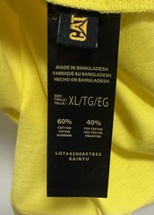 Caterpillar (CAT-Trademark) Tee Apparel Accessories Cotton (Mens Size XL) NEW
