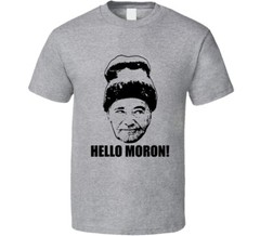 Grumpy Old Men Quote Hello Moron T Shirt
