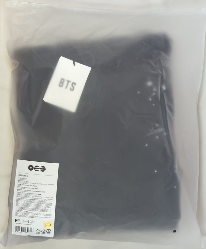 BTS ARIRANG Official Hoodie Black Size L Pop-Up From Japan Used