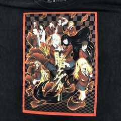 square enix kakegurui T shirt mens XL Black Graphic Print Homura Kawamoto