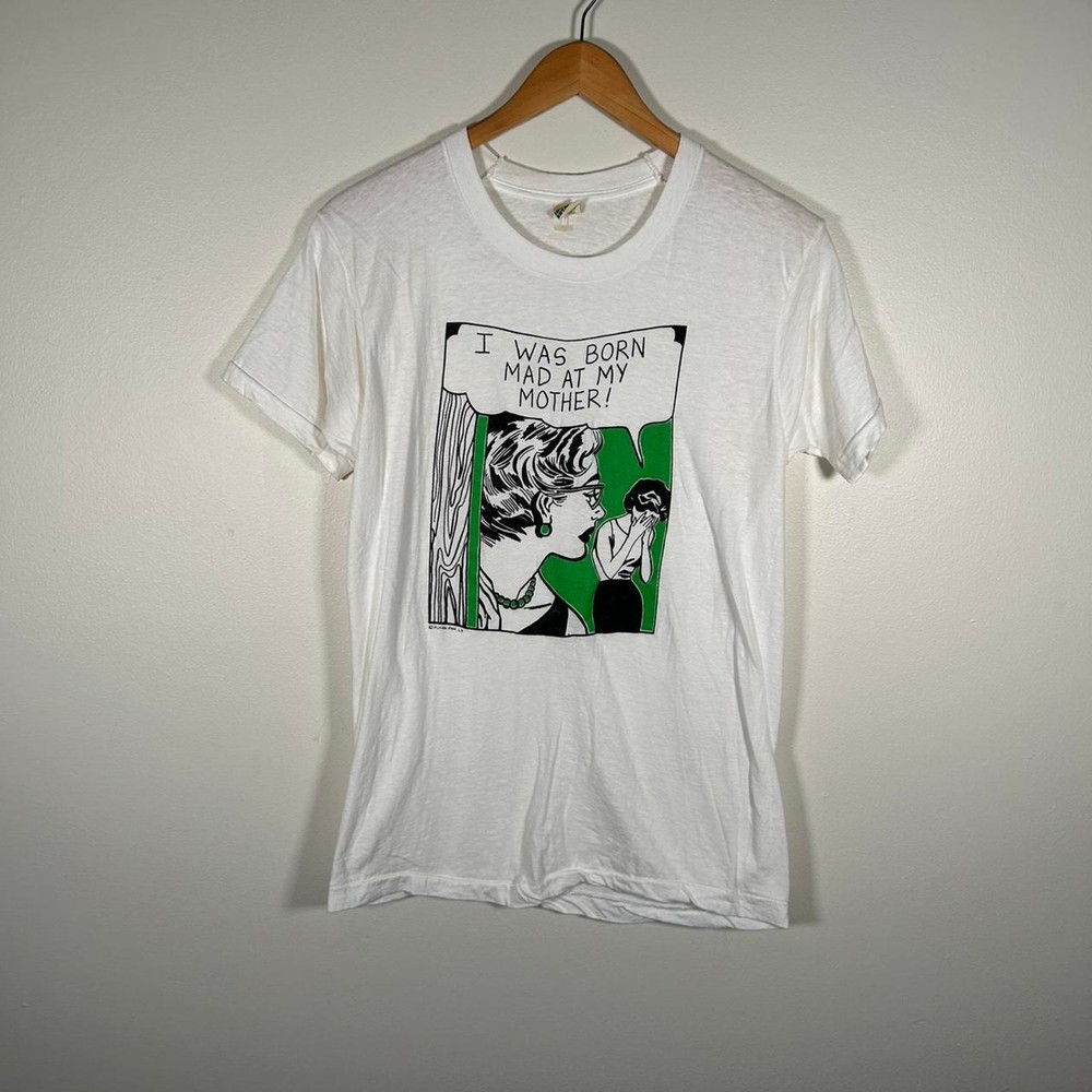 Vintage 80s Lichtenstein Flying fish LA art tee