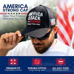 American Flag Hat for Men Women, USA Hats Baseball Cap, Patriotic Caps Outfit…