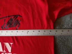 Vintage Fruit Of The Loom Shirt Mens XL Red Mickey Gilley Signed Urban Cowboy