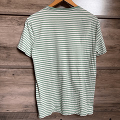 Polo Ralph Lauren Green White Stripe Pocket Tee T-shirt Men’s S excellent prewor